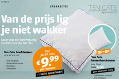  10 22 30 50 60 1957 week spaaractie wakker spaar hoofdkussen by twentse damast cm anti allergisch ondersteunt nek uitwasbaar kussen 1 volle spaarkaart comfortabel zacht 