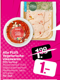  50 60 paprika spread minder plastic vegetarisch vegetarische vleeswaren mediterraans bakje stuk 