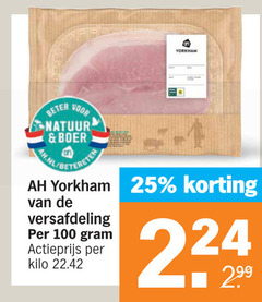  25 100 beter natuur boer ah.nl yorkham versafdeling actieprijs kilo 