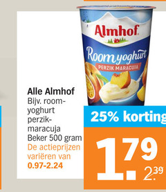  25 500 almhof room yoghurt perzik maracuja beker varieeren 