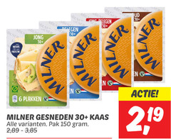  6 150 milner 30 nature proteine jong belegen ionic gesneden kaas pak 2 3 19 