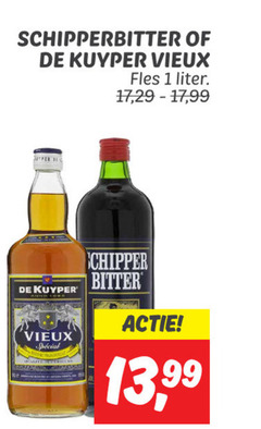  1 schipperbitter kuyper vieux fles liter 17 99 bitter 13 