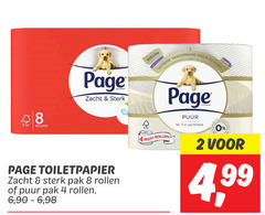  1 2 4 8 rollen page zacht toiletpapier pak puur 6 90 ultieme verzorging huid maxi zachtheid 99 