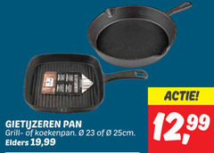  23 gietijzeren pan grill koekenpan 25cm elders 19 99 12 