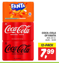  fanta coca-cola frisdrank cola 12 33 orange this wrap recycled plastic and help recycle coca original taste refreshing zero sugar calories blik 8 25 pack 7 99 