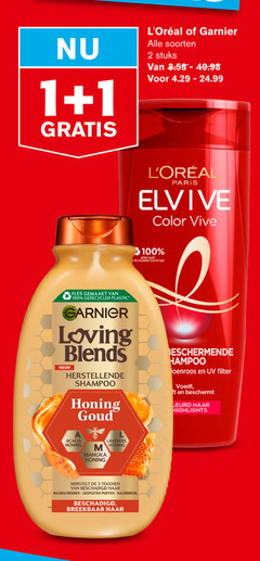  1 2 3 100 garnier soorten stuks paris elvive color vive gerecycled recyclebare plastic fles gemaakt loving blends shampoo honing goud beschermende uv filter beschermt haar highlights acacia manuka lavendel herstelt tekenen gespleten punten haarbreuk breekbaar 