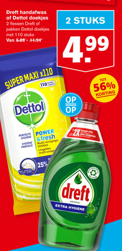  2 25 dreft handafwas dettol doekjes flessen pakken stuks super maxi lingettes power parfaite vangt vast attrape fresh multi reinigings usage 2x langer longtemps sprankelende recycle original hygiene 