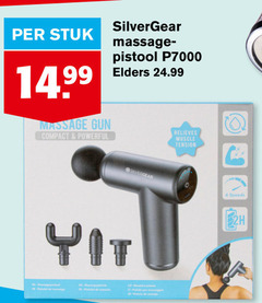  6 stuk 14 99 massage gun compact silvergear massage- pistool elders relieves muscle tension speeds 