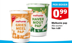  melkunie gries meel pap haver mout beker soorten 