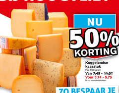  50 500 jong lan kaasstuk koggelandse bespaar 