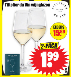  2 1926 du vin wijnglazen rouge france elders pack 