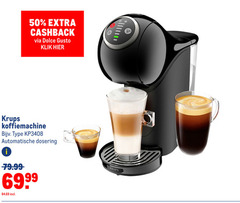  krups dolce gusto apparaten 50 cashback klik koffiemachine automatische dosering 