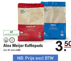  alex meijer koffiepads 36 co. excellent lex regular posities cafe eerlijke medium gebrand zak stuks 3 5 eerlijk action 