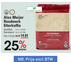  alex meijer koffie 25 lex roodmerk filterkoffie snelfilter pak 1 5 kilo eerlijke co. excellent quality rouge snelfiltermaling mcafee moulu medium gebrand 