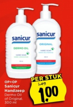  300 sanicur dermo oil original handzeep ml stuk 1 00 