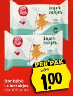  100 zakjes luierzakjes pak stuks 1 00 