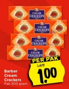  crackers 100 300 barber cream pak 1 69 