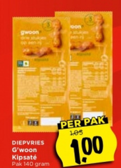  140 gwoon diepvries kipsate pak 1 00 