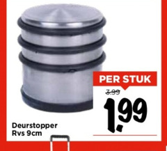  deurstopper rvs 9cm stuk 3.99 