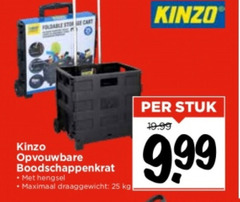  boodschappenkrat 25 foldable storage kinzo opvouwbare hengsel maximaal draaggewicht stuk 