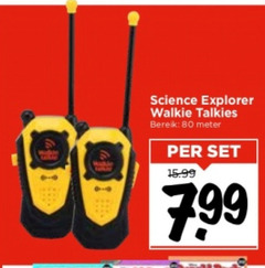  walkie talkie 80 hale science explorer talkies bereik meter 