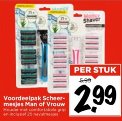  scheermesjes 25 money shaver scheer- mesjes man vrouw houder grip navulmesjes stuk 5.99 