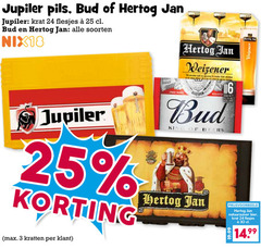  jupiler hertog jan bud krat bier blikjes 3 16 24 25 30 pils soorten nix18 weizener king beers kratten natuurzuiver 