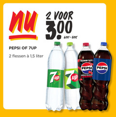  pepsi 7-up frisdrank cola 2 flessen 1 5 liter taste up zero cherry 