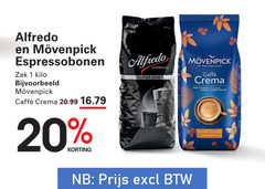  movenpick alfredo koffiebonen 1 20 100 espressobonen zak kilo caffee crema espresso super bar switzerland hochland arabica 