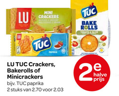  2 lu mini crackers tuc rolls tomato olive paprika minicrackers stuks halve 