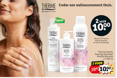  2 200 1000 1998 therme creeer thuis wellness at home kruidvat white bad douche scrub handzeep foaming showergel blossom ml 