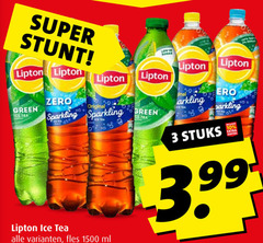  lipton ice tea 3 10 1500 super mouw calories green zero original sparkling sea fles ml for stuks 3.99 