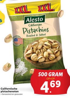  500 xxl californian pistachios roasted salted californische pistachenoten geroosterd gezouten 