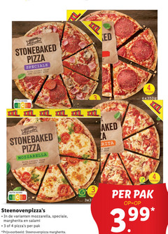  3 4 pizza with and edge nutri score mozzarella crispy base xxl rita margherita salami pak steenovenpizza pizzas 3.99 