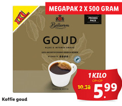  bellarom koffie 1 2 100 500 goud rijke intense gecertificeerde arabica bonen sterkte pack gemalen kilo 5.99 