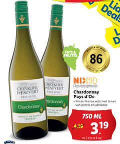  witte wijn 2 8 18 25 750 lid deals l chevalier pays chardonnay france trocken duit fris fruitig master wine richard nix18 jaar alcohol legitimatie frisse franse tonen perzik abrikoos ml 