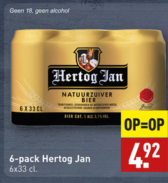  hertog jan blikjes bier 1 6 18 33 alcohol natuurzuiver traditioneel water granen hopsoorten 5 pack gerard 