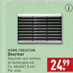  home creation deurmat binnen buitengebruik ca. cm stuk 