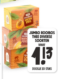  jumbo huismerk thee 1 3 20 rooibos man soorten doosje stuks 