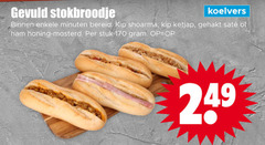  gevuld stokbroodje binnen minuten bereid kip shoarma ketjap gehakt ham honing mosterd stuk 