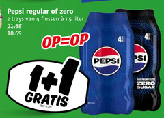  pepsi cola 4 regular zero trays flessen liter 1 psi taste sugar 