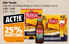  texels speciaalbieren 25 30 tray 4 6 blikjes 33 flesje liter v.a. 6x 300ml skuumkoppe 