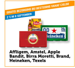  bier 2 8 besteding 10 00 6x texels skuumkoppe amstel 300ml heineken affligem apple bandit moretti brand 