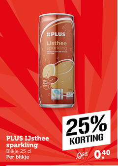  ice tea 25 ijsthee sparkling frisdrank thee kool blikje fairtrade 