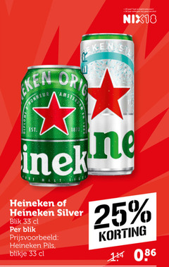  heineken silver blikjes bier 18 25 33 jaar legitimatie alcohol nix18 orig amsterdam diplome blik pils blikje 