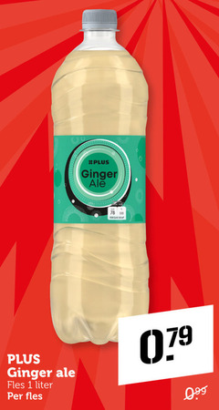  plus huismerk frisdrank 1 330 00 ginger fles liter 