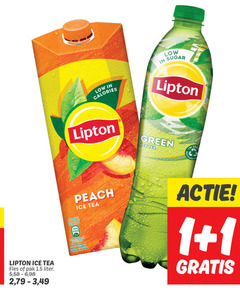  lipton ice tea 1 2 13 33 100 calories sugar green fles pak liter 6 pro portion peach ml bruisend nicht recycled 