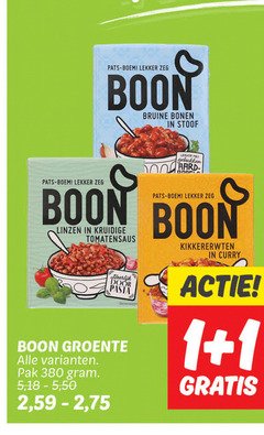  bonen 1 pats boem boon bruine stoof gebakken aardappelschijfjes linzen kruidige tomatensaus pasta groente pak 5 18 50 2 kikkererwten curry 