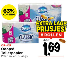  toiletpapier 3 8 ultra soft classic lage prijsjes pak rollen 