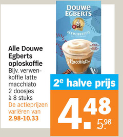  douwe egberts oploskoffie 2 8 verwenkoffie verwenlikeur koffie latte macchiato doosjes stuks varieeren 2e halve 